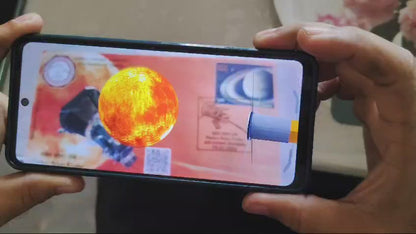 Parker solar probe special cover with Augmented reality.   Scan the code and see a video.