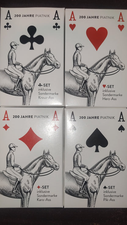 Austria Stamps in shape of Playing cards-Clubs♣️Hearts♥️Spades♠️ and Diamond♦️