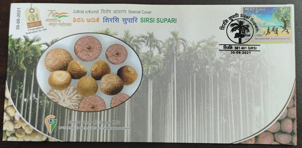 GI tag special cover from Sirsi  Supari - beetle nut