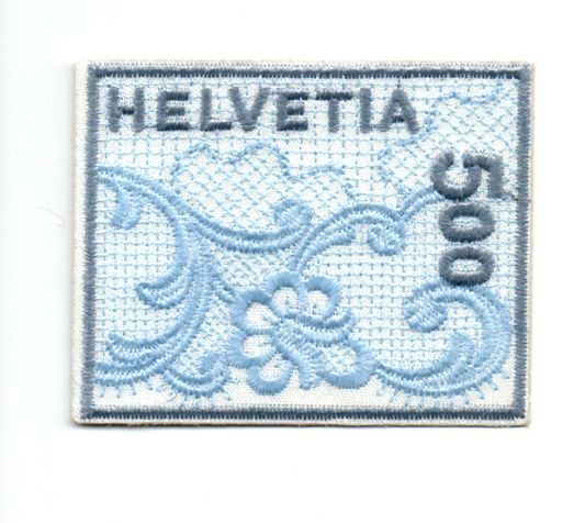 Switzerland 2001 –  World first Embroidery Stamp-Unusual