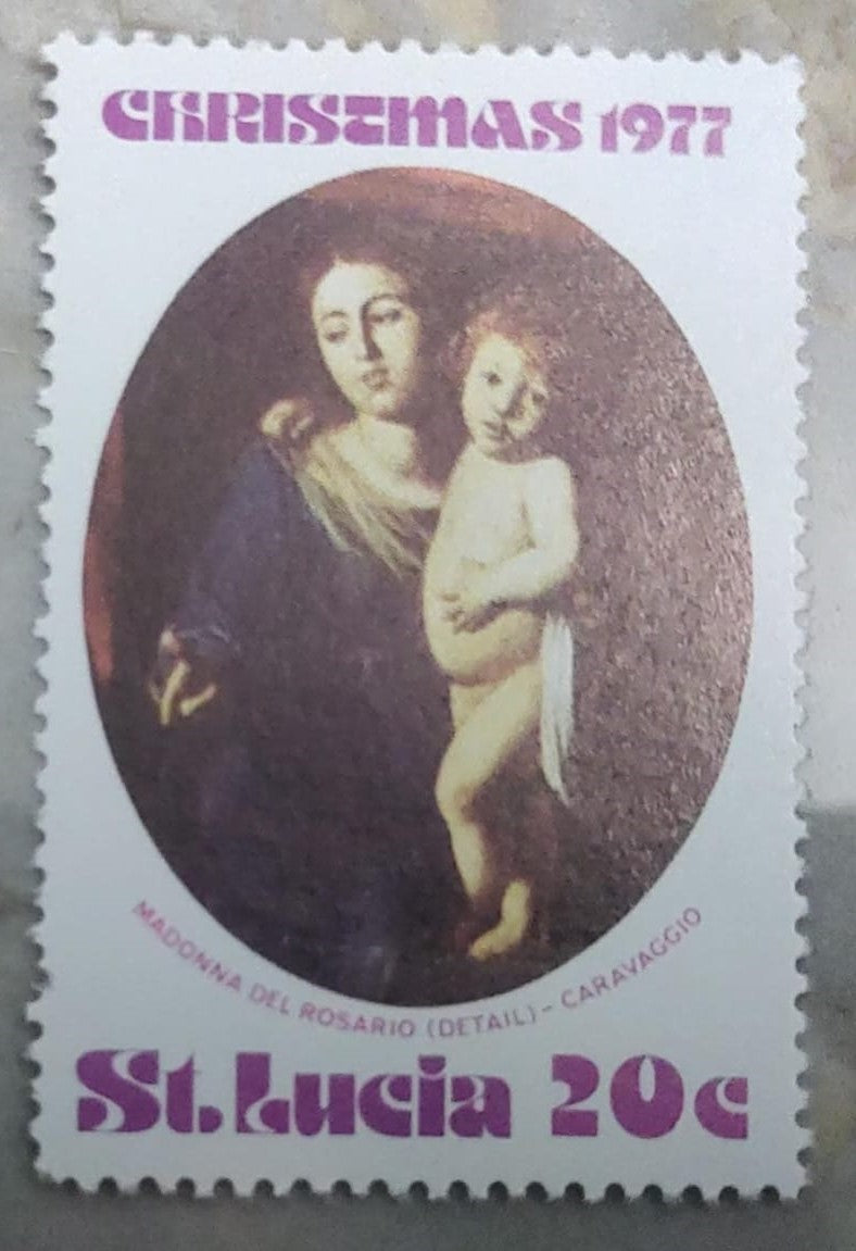 St.Lucia  Christmas 1977-Madonna del Rosario-Caravaggio
