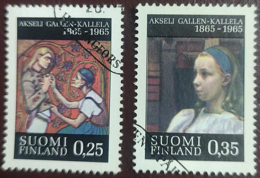 Finland - 2 cancelled stamps.