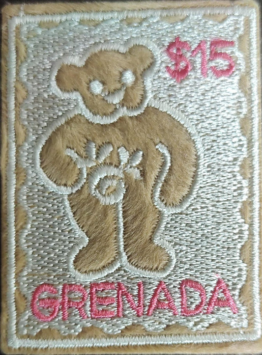 Greneda -Unusual Embroidery stamp -Beautiful Teddy Bear. #valentinesday