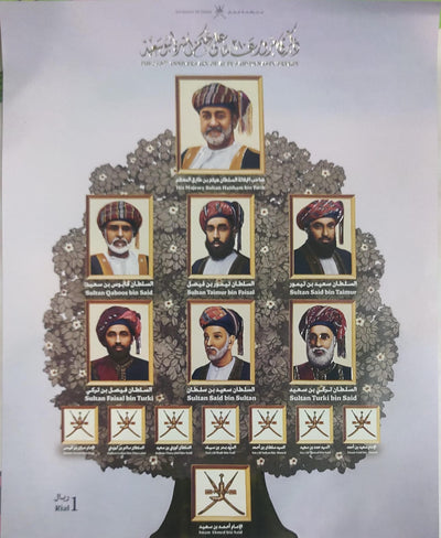 Oman The 280th Anniversary of Al Bu Said Dynasty Reign Miniature Sheet-2025