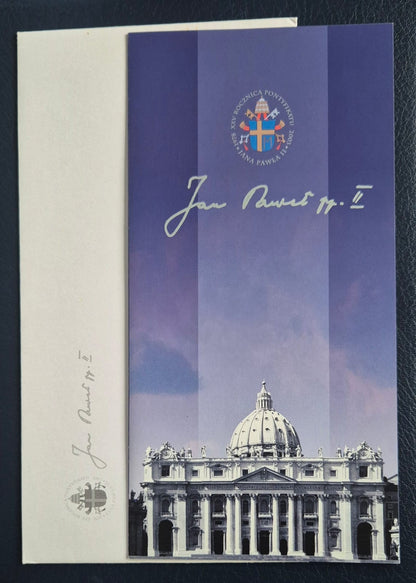 Polaska pure silver stamp on Pope John Paul ii , in a special folder.