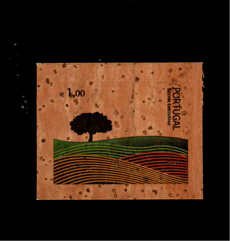 Portugal 2007 – The Cork Stamp – Stamp made of Cork-World's first Cork Stamp