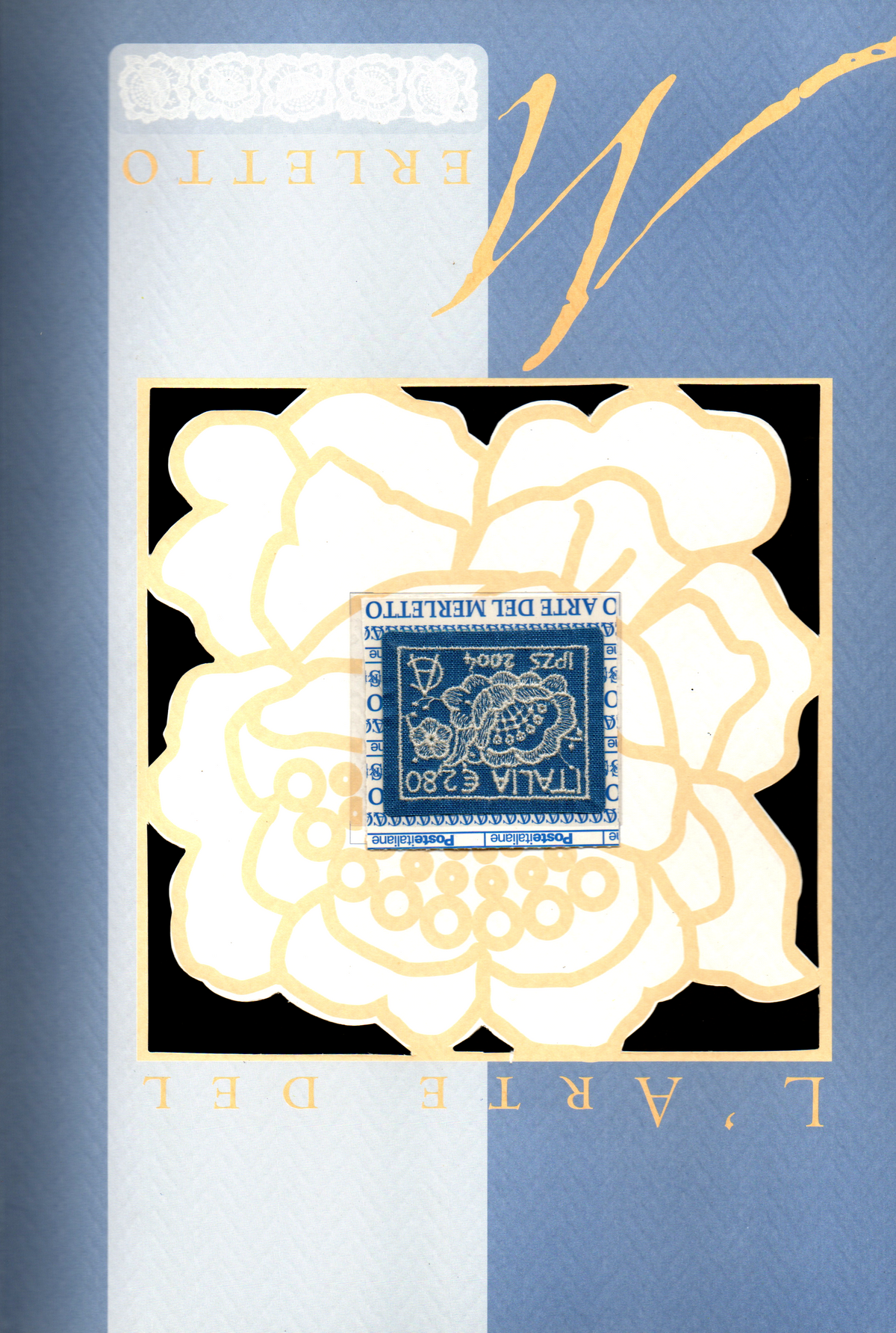 Italy embroidery stamp issued in 2004-Full set in special folder