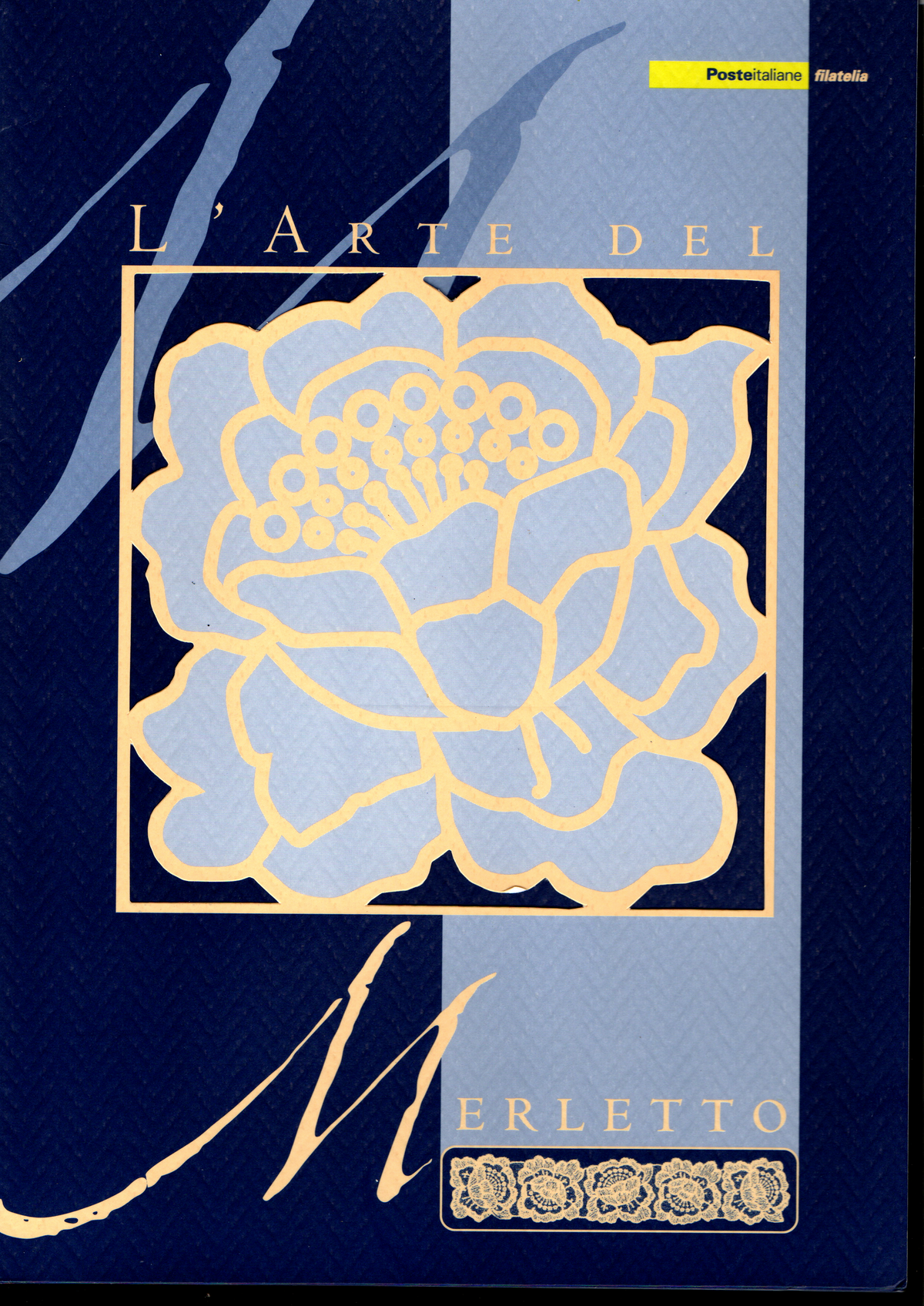 Italy embroidery stamp issued in 2004-Full set in special folder