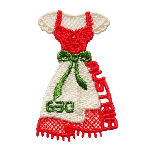 Austria 2016 Dirndl Embroidery  Unusual Stamps-shape of 👗 dress.