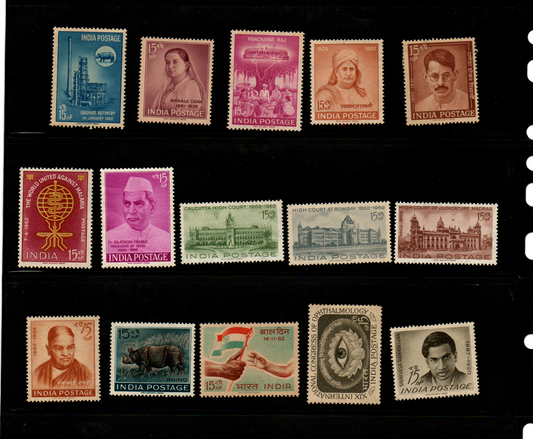 India-1962 Full Year pack commemorative Mint Stamps