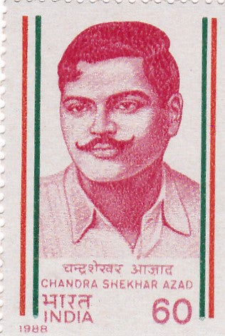 India mint-27 Feb 88' Chandra Shekhar Azad (Martyr).