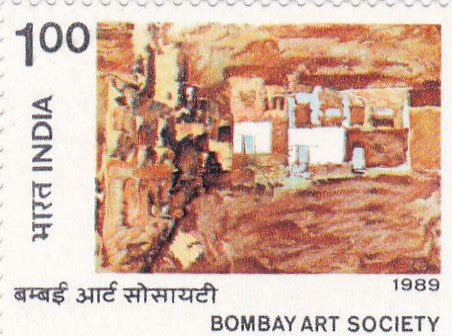 India mint-Dec '89 Centenary of Bombay Art Society