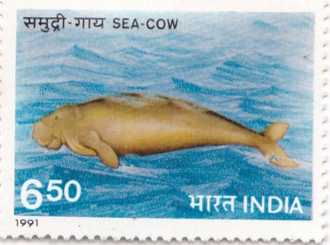 India Mint-1991 Endangered Marine Mammals