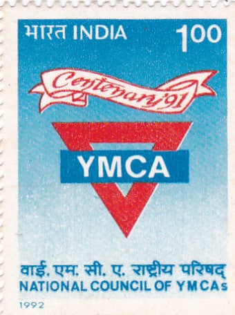 India mint-21 Feb'1992  Centenary of National Council of YMCAs of India