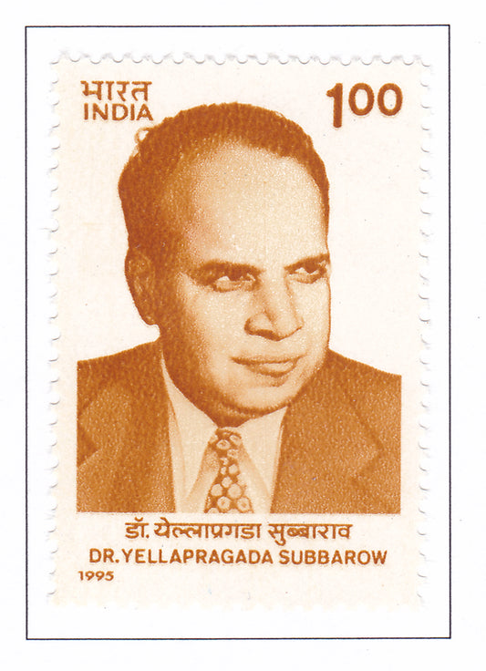 India -Mint 1995  Birth Centenary Dr.Yellapragada Subharow .