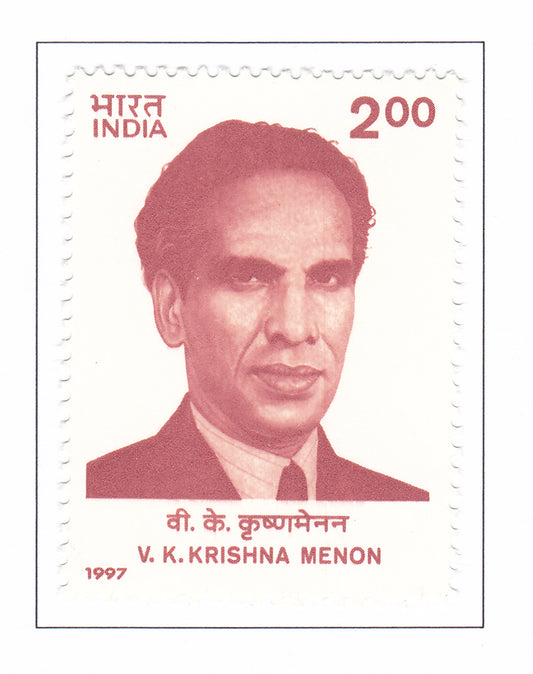 India mint-1997 Birth Centenary of V.K.Krishna Menon.