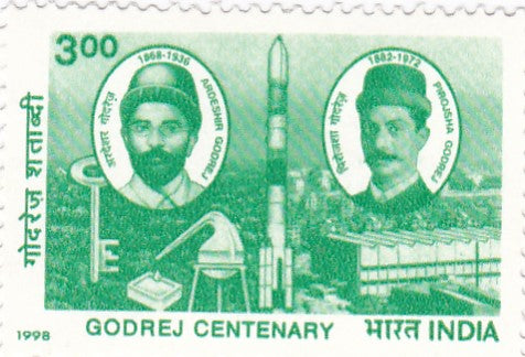 India mint- 11 Jul '98 Centenary of Godrej (Industrial Conglomerate, Sponsor in National Welfare)