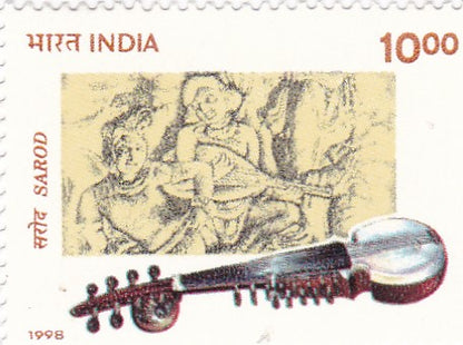 India mint- 29 Dec '98 set of 4-Indian Musical Instruments.