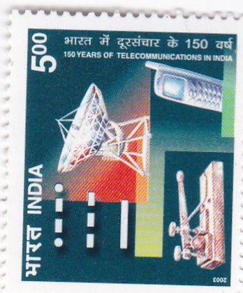 India-Mint 2003 150 Years of Telecommunications in India