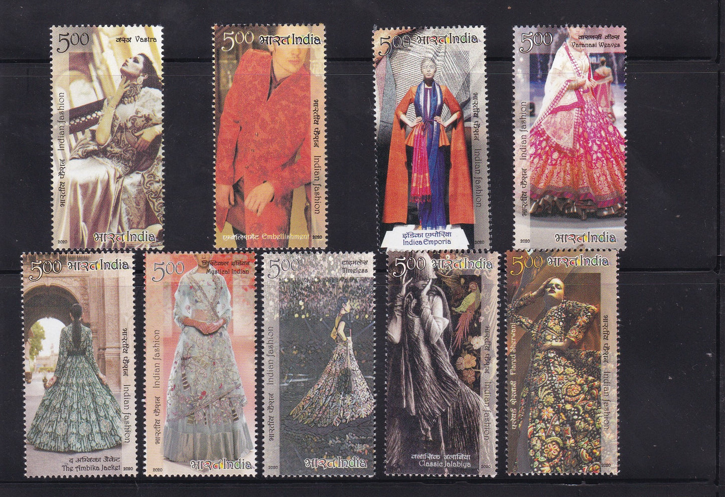 India Mint-2020 Indian Fashion 4th Series Single stamps