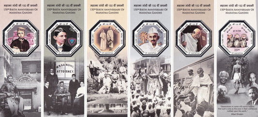 India- Miniature sheets 150th Birth Anniversary of Mahatma Gandhi