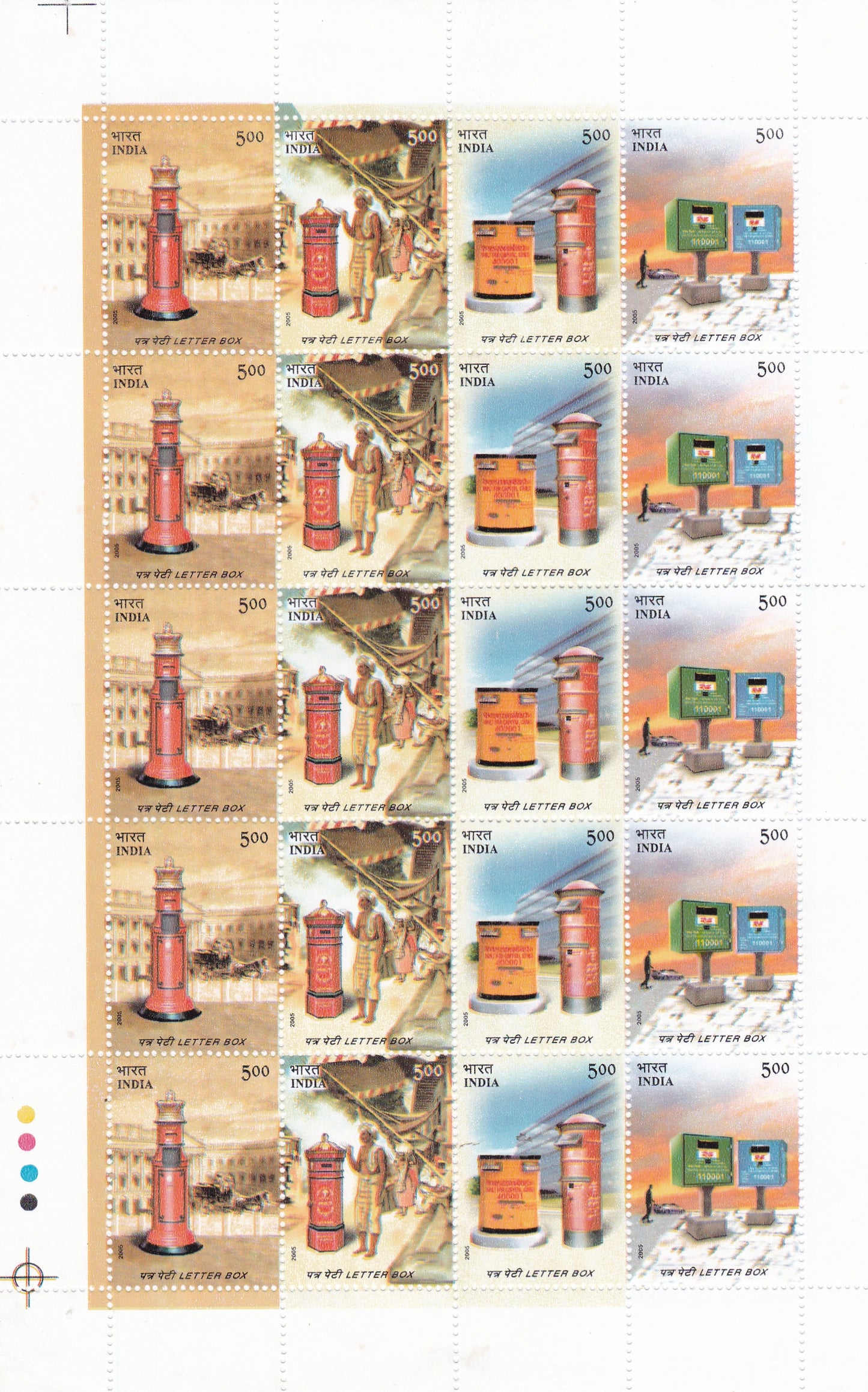 India-Sheetlets 150 Years of Indian Post