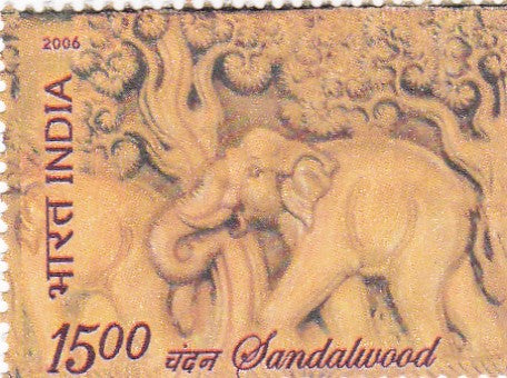 India mint- 13 Dec'06 Sandalwood First Scented Stamp of India