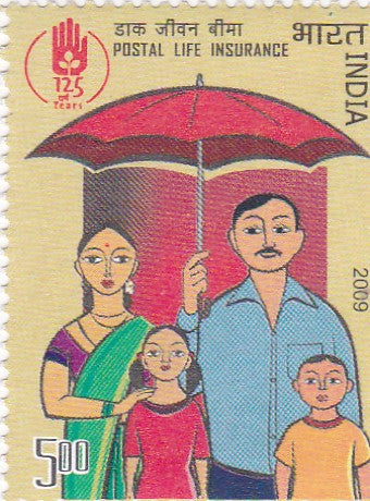 India-Mint  2009 125th Anniversary of Postal Life Insurance.
