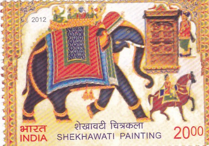 India mint-20 Jun '2012 Shekhawati(Rajasthan) & Warli (Maharashtra) paintings.