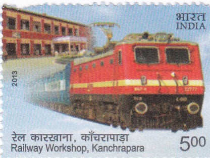 India mint-26th Nov'2013 150 Years of Railway Work.Shops at Jamalpur and kanchrapra