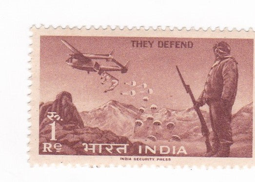 India mint-15 Aug'1963 Defence Campaign