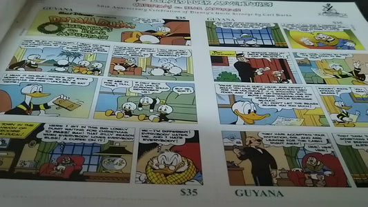 Disney Characters unusual stamps comic book Guayana