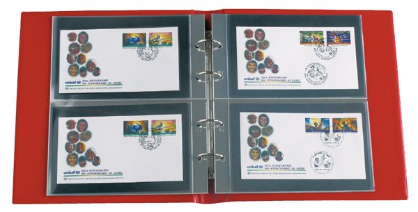 Prinz Double FDC Album pages (divided) 210x250mm
