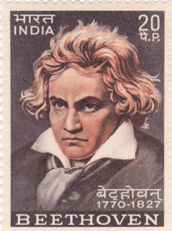 India mint- 16 Dec'70 Birth Bicentenary of Ludwig Van Beethoven