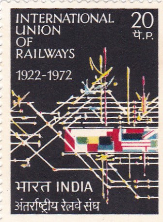 India Mint-50th Anniversary of International Union of Railways.
