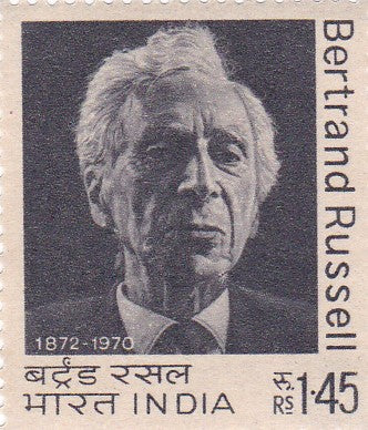 India -Mint 1972 Birth Centenary of Bertrand Russell.