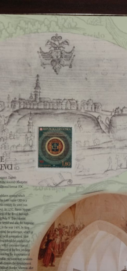 Croatia-A beautiful year book of 2002  stamps .