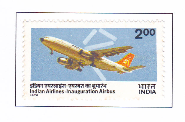 India -Mint 1976 Inauguration of Indian Airlines Airbus Service.