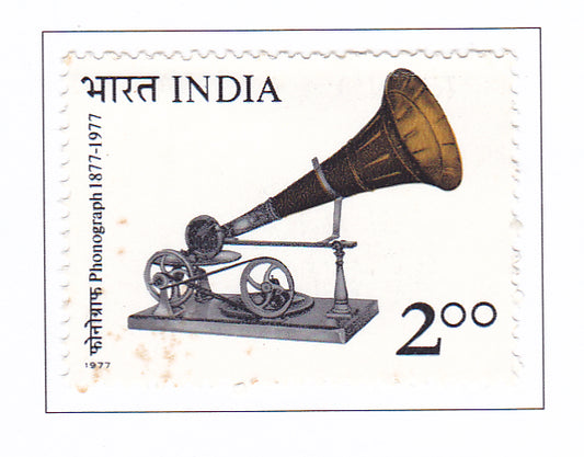India-Mint 1977 Centenary of  Sound Recording.