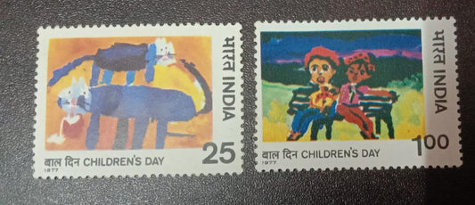 India mint-1977 National Children's Day.