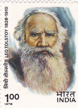 India mint-02 Oct '78 150th Birth Anniversary of Leo Tolstoy