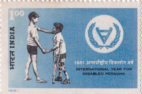 India mint-20 Apr'.81 International Year of Disabled Persons