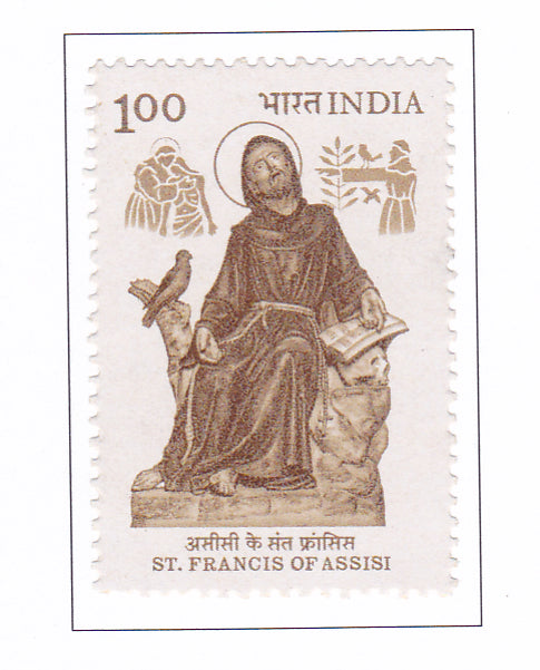 India Mint-1983 800th Birth Anniversary of St. Francis of Assisi.