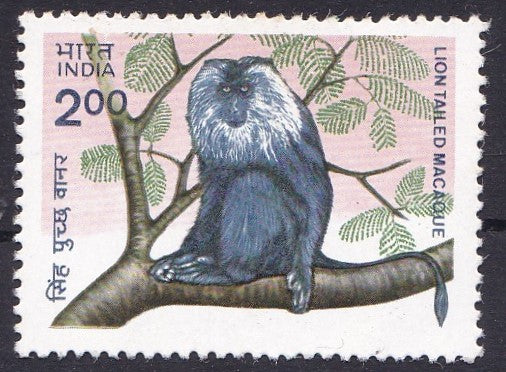 India mint-01 Oct'1983 Indian Wildlife-endangered Primates.