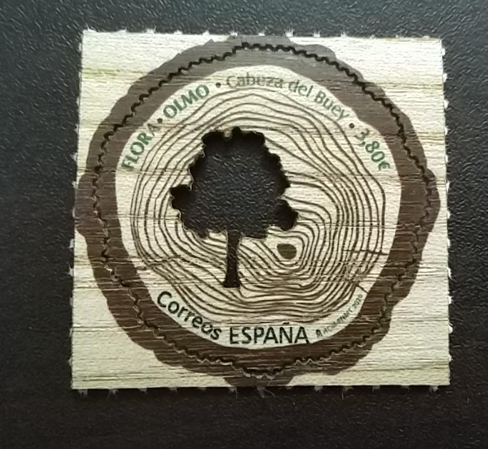 Spain Wooden stamp with die cut hole inside-2020.