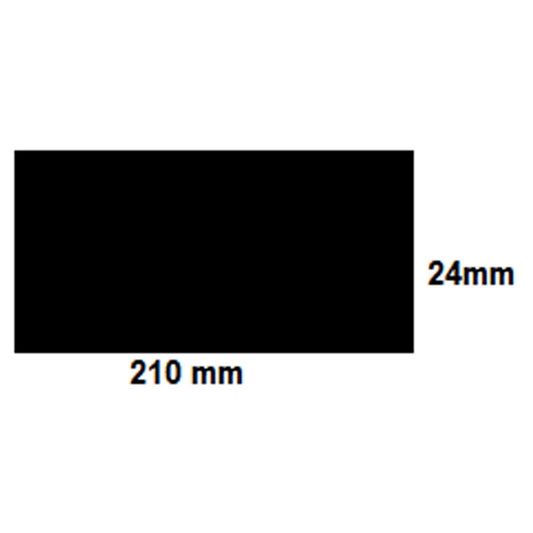प्रिंज़ पॉलीस्ट्रोल स्टैम्प माउंट-ब्लैक-25 स्ट्रिप्स