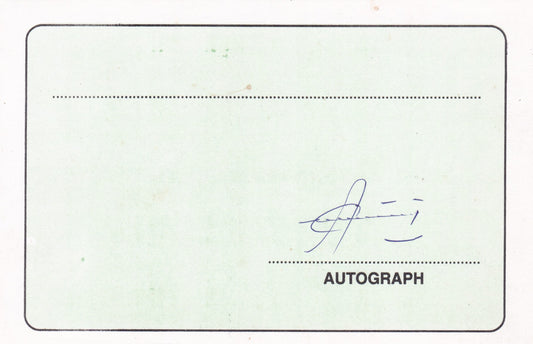 Autograph in Cricketer-Syed Kirmani in Autograph card