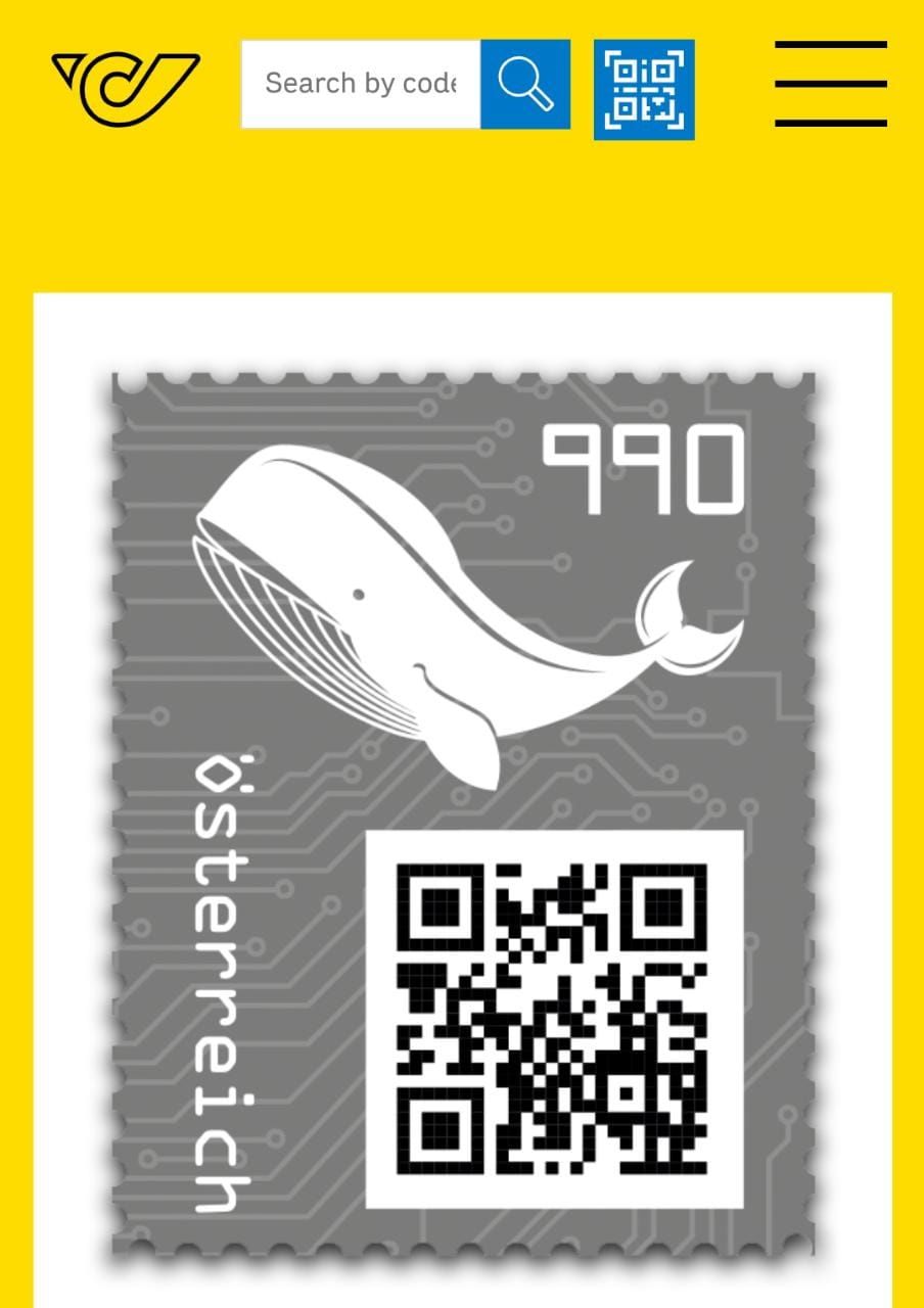 Austria Crypto 3rd issue-Whale-Unusual- Virtual Color-Black
