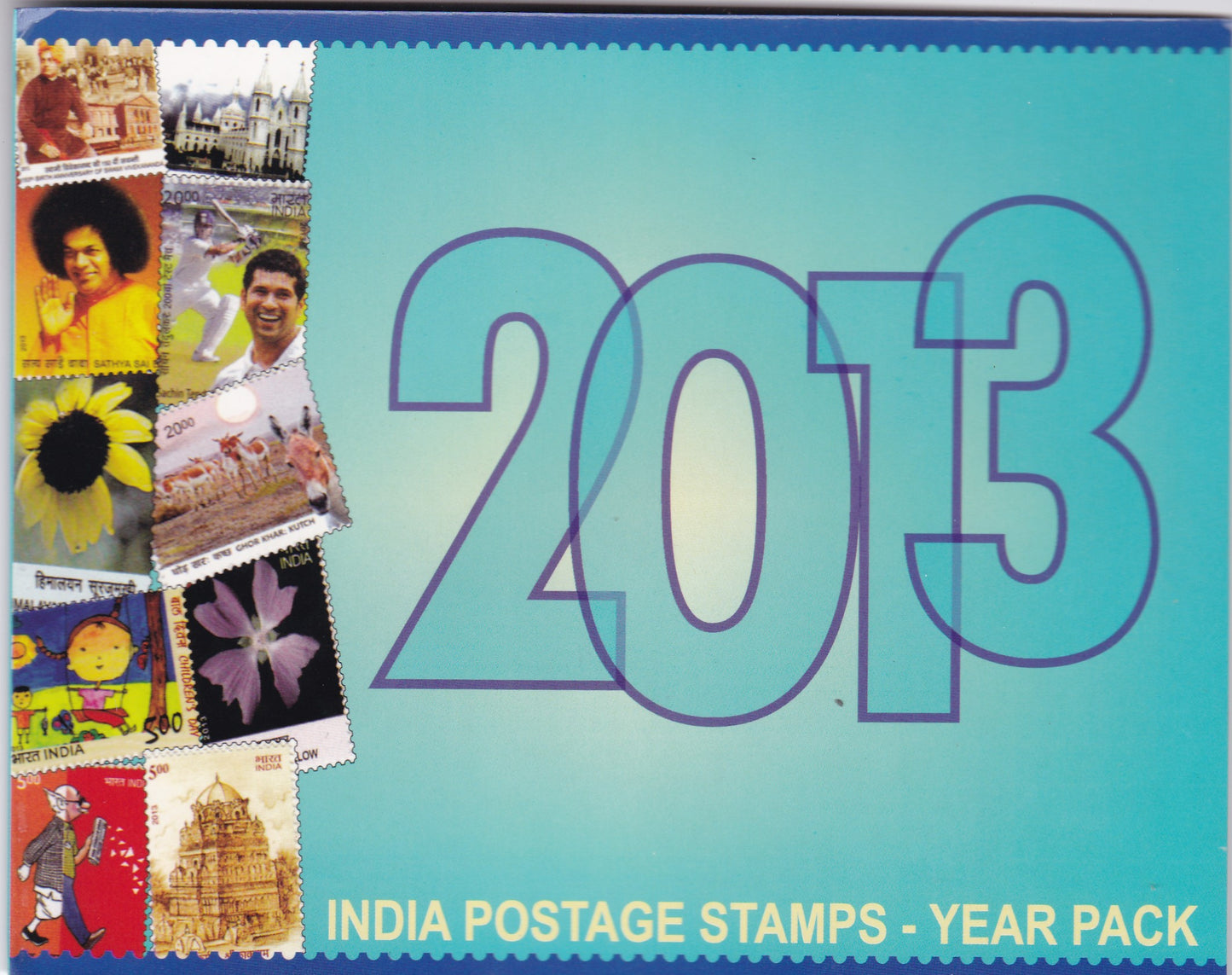India-Postage Stamps Year Pack-2013