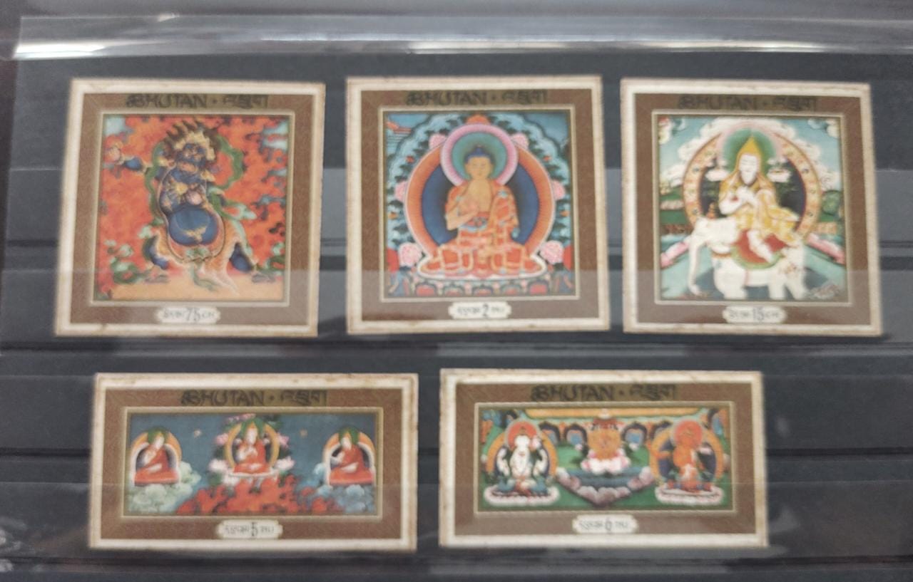 Here comes world's first rayon silk stamps self adhesive - from none other than masters of unusual stamps- Bhutan
